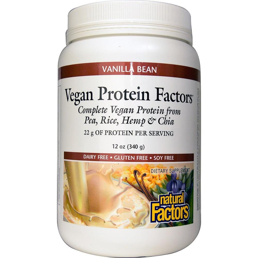 Natural Factors Vegan Protein Vanilla Bean 1kg