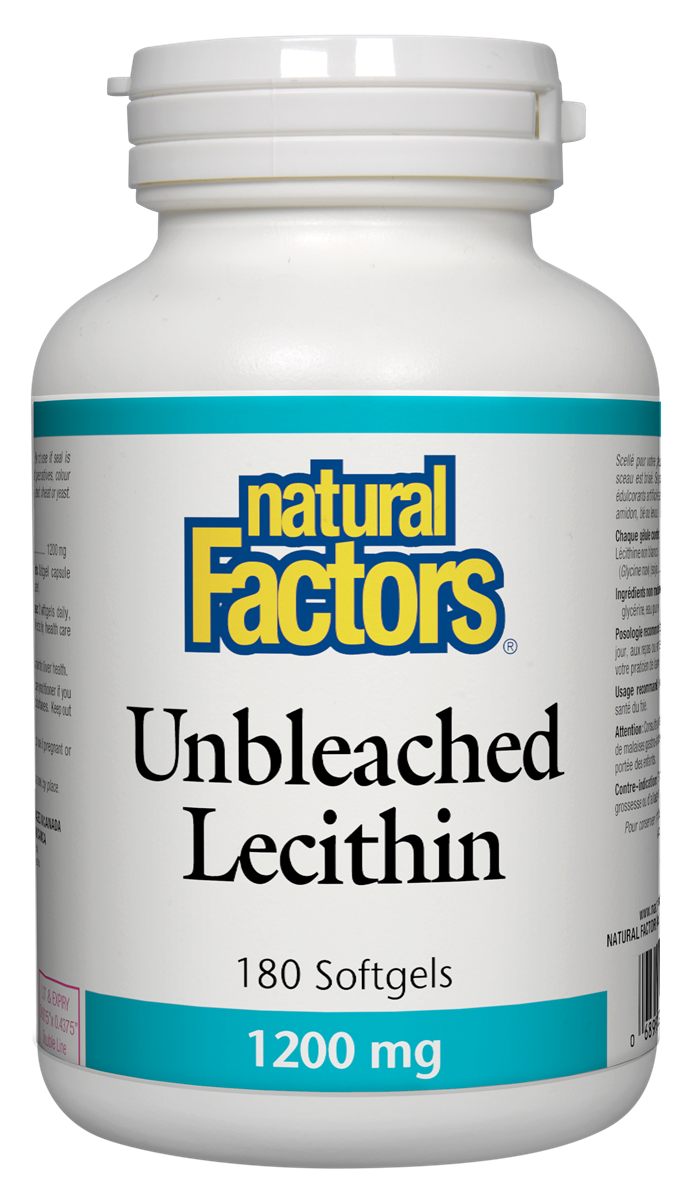 NATURAL FACTORS UNBLEACHED LECITHIN 180SG