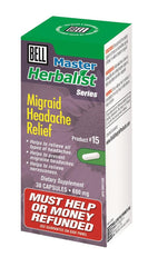 BELL Migraid Headache Relief 680mg 30caps
