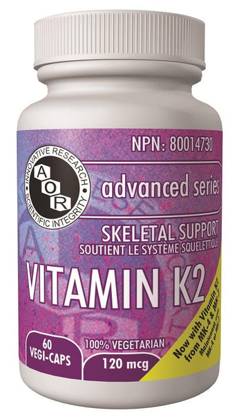 A.O.R Vitamin K2 120mcg 60Vcaps