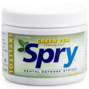 Spry Green Tea Gum 100 Count