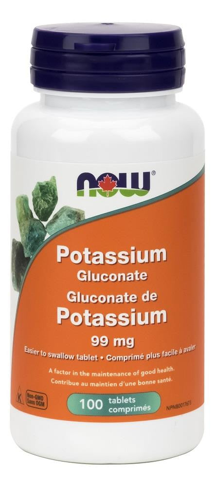NOW Potassium Gluconate 99mg 100tabs